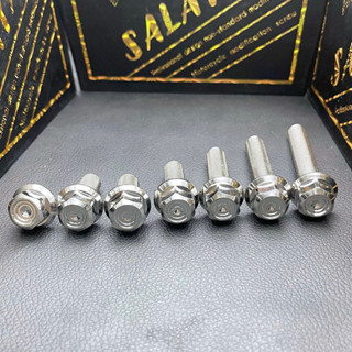 (GIÁ SỈ) Ốc SALAYA 8li15/8li25/8li30/8li40/8li60 đầu trụ XOẮN V2 gắn treo bô , treo phuộc , gidong ...cực sáng đẹp