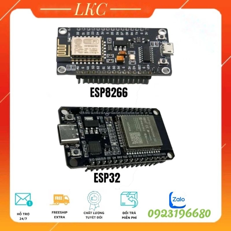 Module ESP32 DEVKIT V1 WIFI Bluetooth - ESP8266 - Chân kết nối Type C
