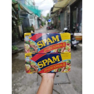Thịt hộp Spam 25% Less Sodium Mỹ