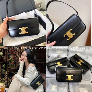  Túi Kẹp Nách Ce da trơn mới 2023 size 21cm kèm hộp