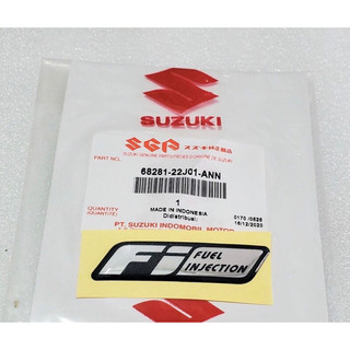 Tem decal nổi chữ Fi dán ốp đầu Suzuki raider fi satria fi viva fi 115