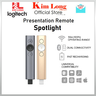 Bút trình chiếu Logitech Spotlight Kết nối Bluetooth / Usb 2.4GHz - Bảo hành 12 tháng chính hãng