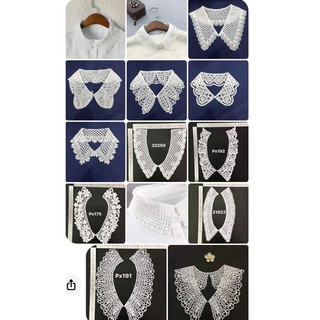 Cổ ren đẹp may áo sơmi ,váy đầm-phụ liệu may mặc
