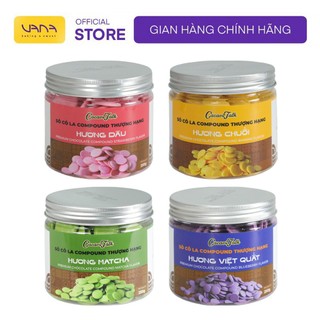 Socola hạt nut cúc áo các màu đủ vị chocolate compound cacao talk hương dâu, chuối, matcha,việt quất 250g