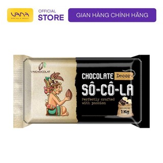 Socola decor vnchocolat trắng đen 1kg chocolate decor
