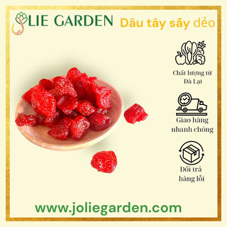 Dâu tây sấy dẻo Đà Lạt (dâu tây sấy thơm ngon, dẻo thích hợp ăn mọi lúc trong ngày)