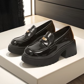 Giày oxford đốc nữ da cao cấp độn đế 7cm Jo20
