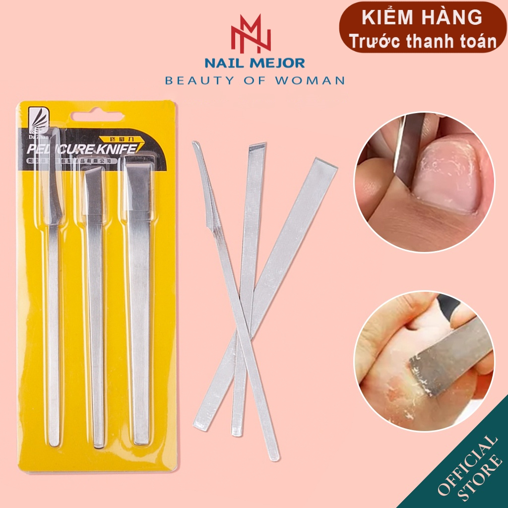 Dao lấy khóe chân , bộ lấy khóe cạo gót chân chuyên dụng 3 chiếc