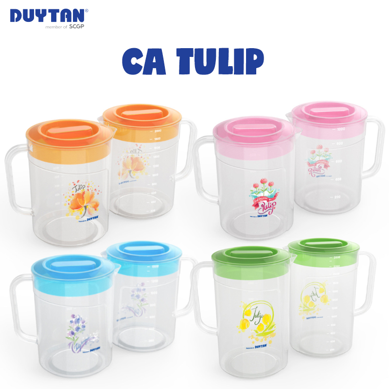 Ca Đựng Nước Tulip Duy Tân Có Mức Đo Nước Từ 1 Lít - 2.5 Lít (Giao Màu Ngẫu Nhiên)
