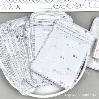 Túi zip bọc card gói quà bling bling size 10,5*15cm 2 màu siêu xinh