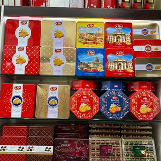 Bánh quy lago frollini cookies hộp thiếc - made in italia