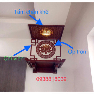 Ốp tròn chỉ viền bàn thờ