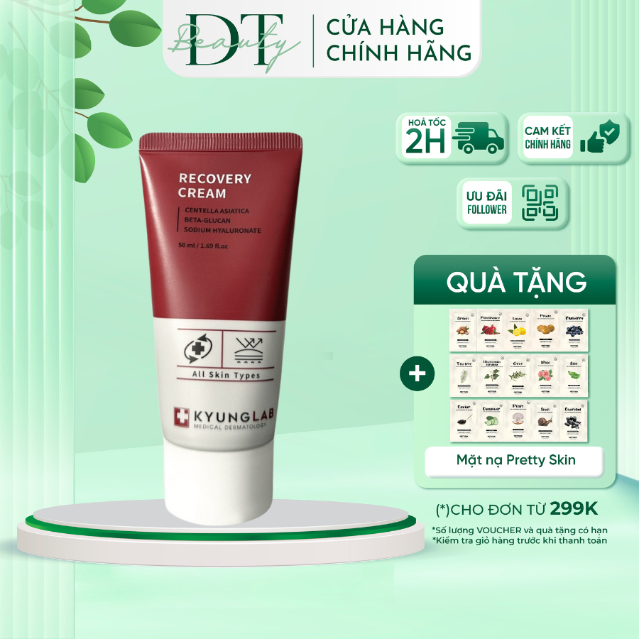 Kem dưỡng KyungLab phục hồi chuyên sâu, giảm nám tàn nhang, nâng tone Cream B5, Recovery, Glutathion
