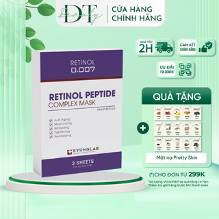 Mặt nạ Kyunglab Retinol Peptide Complex Mask hộp 3 miếng trẻ hoá da
