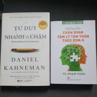combo 2 cuốn "Tư duy nhanh& chậm /Chẩn đoán tâm lý tâm thần"