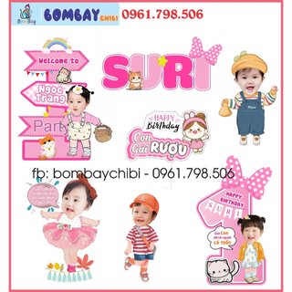 Combo Chibi chủ đề Mèo cho bé gái