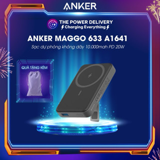 Sạc dự phòng Anker MagGo 633 A1641 10.000mah PD 20W - SẠC KHÔNG DÂY