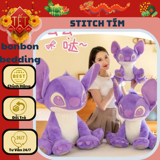 Gấu bông stitch tím , thú nhồi bông Stitch màu tím pastel dễ thương nhiều kích cỡ stitch hottrend 2022