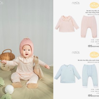 [CHÍNH HÃNG] Bộ cài vai dài tay cho bé chất liệu nu doux W623S1 Nous