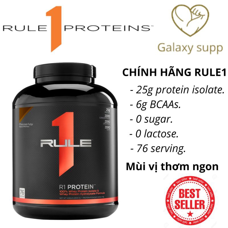 Whey protein tăng cơ Rule1 R1 isolate 76 lần dùng