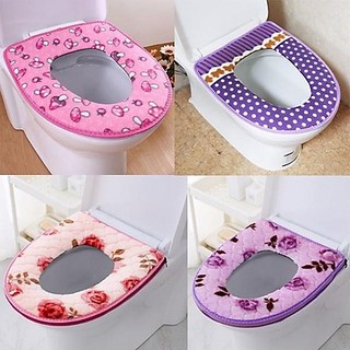 Miếng lót bồn cầu bằng nỉ nhung chống lạnh, đệm lót nỉ bồn vệ sinh giữ ấm cao cấp