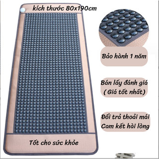 Thảm đá nóng Hàn Quốc 80x190cm dưỡng sinh, giảm đau nhức xương khớp, giữ ấm thân nhiệt