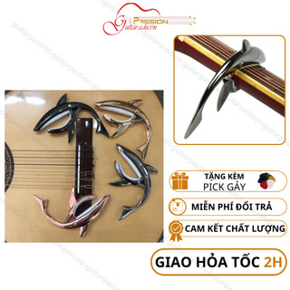 Kẹp capo guitar cá mập cho đàn guitar classic acoustic cao cấp Guitar Passion