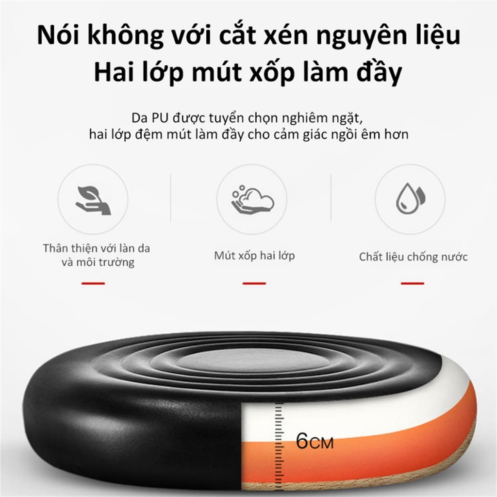 Ghế Xoay Spa Tựa Lưng Ghế Spa Đệm Múi Nâng Hạ Xoay 360 độ Thẩm Mỹ Viện Phun Xăm Nail Bar Cao | BigBuy360 - bigbuy360.vn