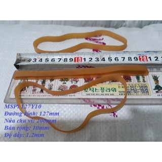 Dây thun, dây chun bản lớn rộng 1cm, dày 1.2mm, đường kính 12.7cm (Gói 500g tương đương khoảng 75 cái)