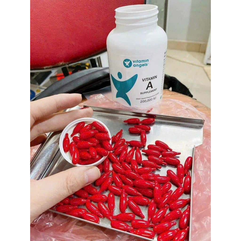 (Hàng chuẩn Bộ Y Tế) Vitamin A 200000 IU (1 viên đỏ)
