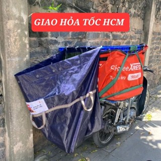 Túi Bạt Treo Sau Rổ Xe Máy Để Đựng Hàng Giao Hàng