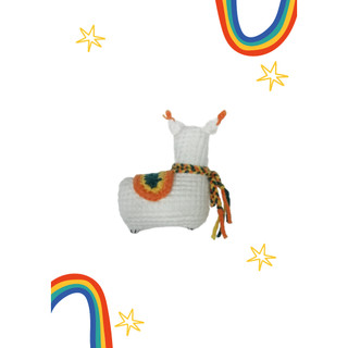 Móc khóa lạc đà Alpaca bằng len