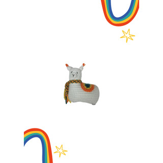 Móc khóa lạc đà Alpaca bằng len
