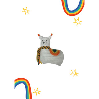 Móc khóa lạc đà Alpaca bằng len