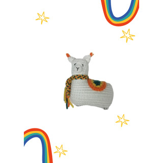 Móc khóa lạc đà Alpaca bằng len