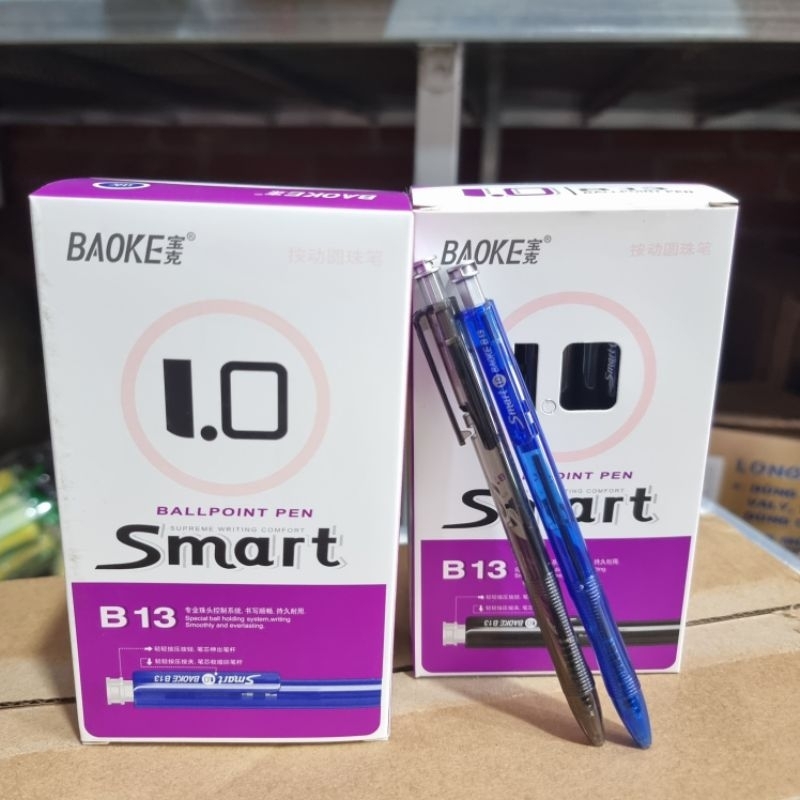 48cây bút bi BAOKE SMART B13 (xanh đen)