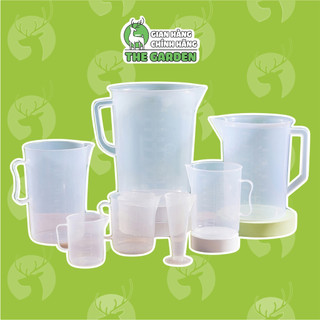 Ca đong định lượng pha chế dung tích 50ml - 100ml - 250ml - 500ml -1000ml đẹp dày dặn có quai - THE GARDEN
