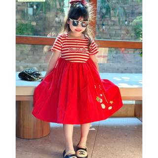 Váy gấu dâu sọc- ZUNkids