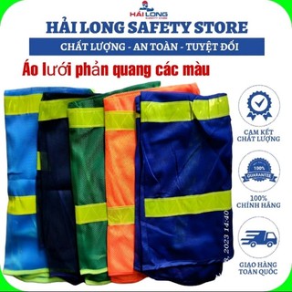 Áo lưới phản quang công nhân - áo gile phản quang dành cho công nhân công trình xây dựng, cầu đường, thiếu sáng