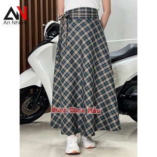 [được chọn mẫu] chân váy chống nắng cột dây freesize dài 96cm eo dưới 100cm