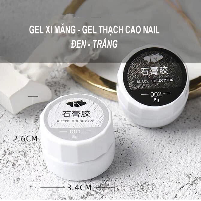 Gel xi măng - gel thạch cao hũ 8ml  - Phụ kiện đồ nail