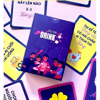 Bộ Bài Bộ bài Do or Drink 40, 85 lá thử thách giúp tăng phần thú vị cho các buổi họp, tụ tập vui chơi cùng bạn bè mẹ sóc