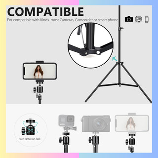 Gậy livestream chụp hình 3 chân chân đứng 2m gấp gọn 70cm hoco.