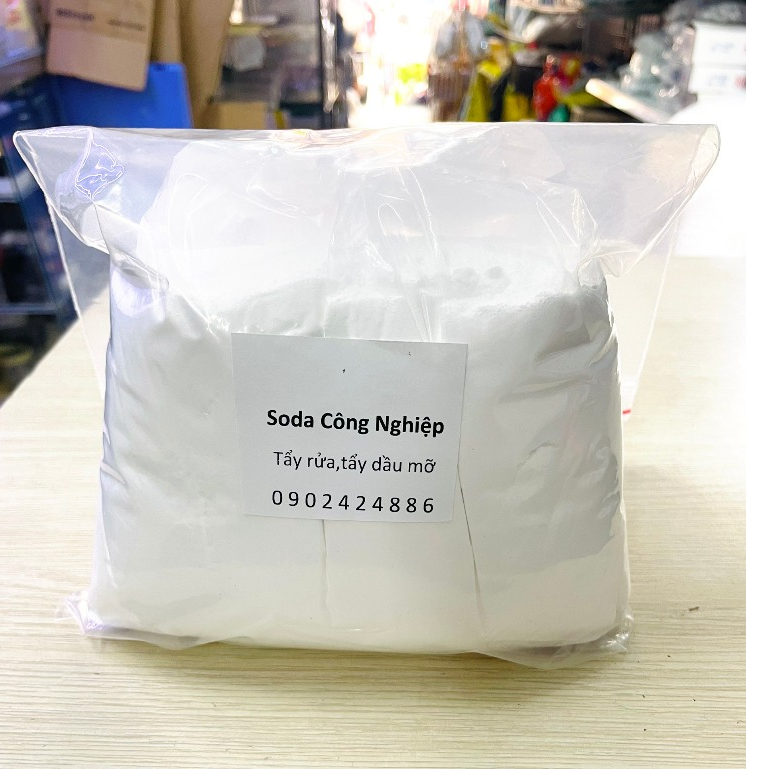 Bột SODA tẩy rửa công nghiệp,tẩy dầu mỡ 1Kg (Giá Sỉ Tại Kho)
