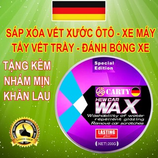 [LIMIDI] Kem Xoá Vết Xước Ô tô - Xoá Xước Xe Máy - Sáp Đánh Bóng Xe, Tẩy Trầy Xe, Phủ Bóng Sơn Chống Nước - 200G