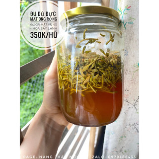 Hoa đu đủ đực ngâm mật ong rừng xịn