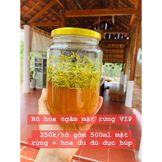 Hoa đu đủ đực ngâm mật ong rừng xịn
