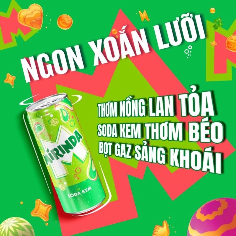 Mirinda soda kem 330ml
