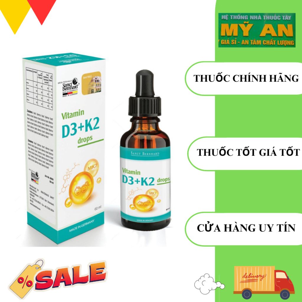 Vitamin D3 K2 MK7 Sanct Bernhard Drops 10ml