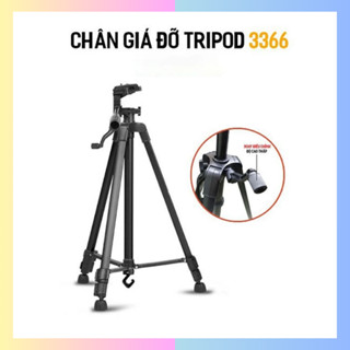Chân Máy Ảnh Tripod 3366 Cao Cấp gấp gọn kèm kẹp điện thoại co giãn tiện dụng hoco.